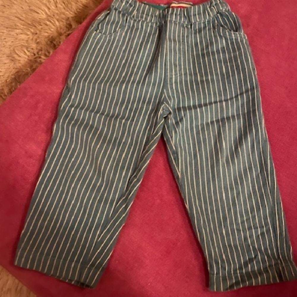 Striped Blue and White Men's Pants